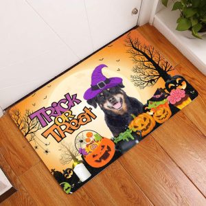Rottweiler Halloween Dog Doormat Welcome Mat