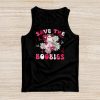Save The Boobies Ghost Halloween Pink Ribbon Breast Cancer Tank Top