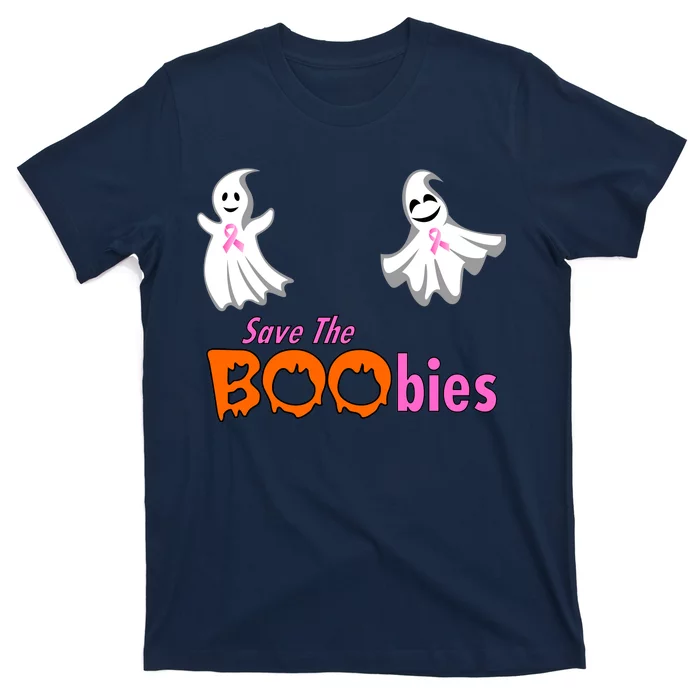 Save The Boobies Halloween Ghost Unisex T-Shirt For Adult Kids