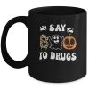 Say Boo To Drugs Funny Halloween Red Ribbon Week Awareness Ceramic Mug