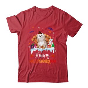 Shih Tzu HalloThanksMas Halloween Thanksgiving Christmas Unisex T-Shirt For Adult & Kids 1 Shih Tzu HalloThanksMas Halloween Thanksgiving Christmas Unisex T Shirt For Adult Kids 1