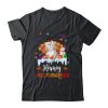 Shih Tzu HalloThanksMas Halloween Thanksgiving Christmas Unisex T-Shirt For Adult & Kids