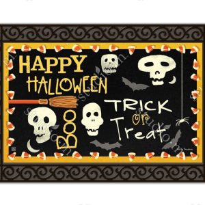 Skeleton Halloween GS-CL-KC Doormat Welcome Mat