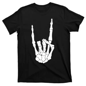 Skeleton Rocks Unisex T-Shirt For Adult Kids