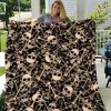 Skull Halloween Fleece Blanket