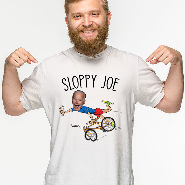 Sloppy Joe Tee Running The Country Is Like Riding A Bike T Shirt 3 4
