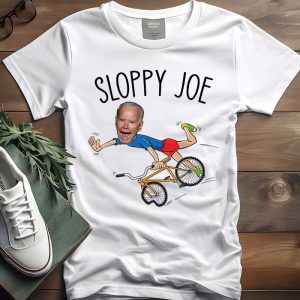 Joe Biden Shirt Sloppy Joe Riding A Bike Funny T-Shirt 1