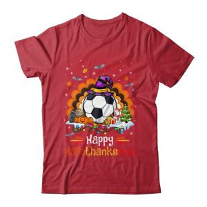 Soccer Halloween Christmas Thanksgiving Hallothanksmas Unisex T Shirt For Adult Kids 1