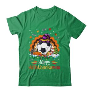 Soccer Halloween Christmas Thanksgiving Hallothanksmas Unisex T Shirt For Adult Kids 2