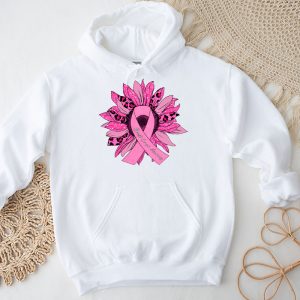 Sunflower Pink Breast Cancer Awareness Women Warrior Hoodie 3 1