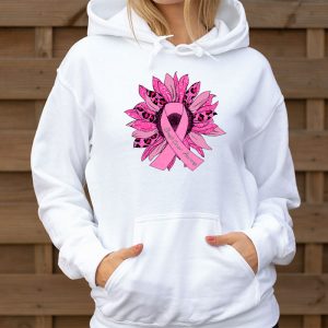 Sunflower Pink Breast Cancer Awareness Women Warrior Hoodie 3 6