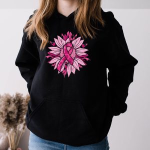 Sunflower Pink Breast Cancer Awareness Women Warrior Hoodie 3 8