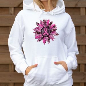 Sunflower Pink Breast Cancer Awareness Women Warrior Hoodie 3 9