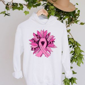 Sunflower Pink Breast Cancer Awareness Women Warrior Hoodie 4 1