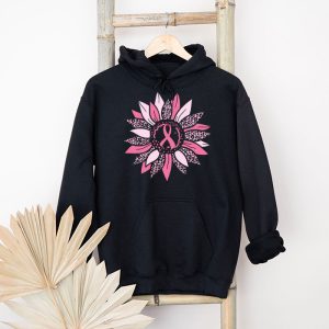 Sunflower Pink Breast Cancer Awareness Women Warrior Hoodie 4 2