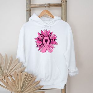 Sunflower Pink Breast Cancer Awareness Women Warrior Hoodie 5 1