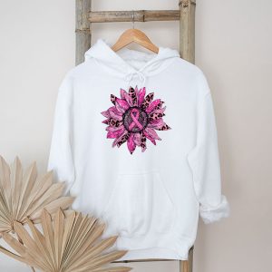 Sunflower Pink Breast Cancer Awareness Women Warrior Hoodie 5 2