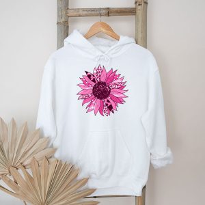 Sunflower Pink Breast Cancer Awareness Women Warrior Hoodie 5