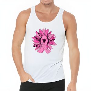 Sunflower Pink Breast Cancer Awareness Women Warrior Tank Top 3 1