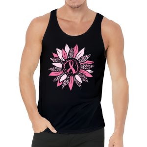 Sunflower Pink Breast Cancer Awareness Women Warrior Tank Top 3 2