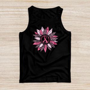 Breast Cancer Shirt Designs Sunflower Pink Perfect Tank Top 3