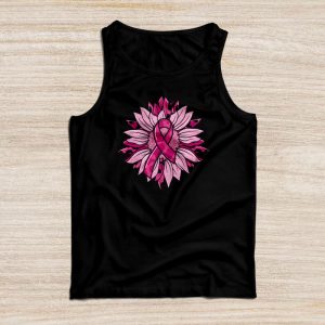 Breast Cancer Shirt Designs Sunflower Pink Perfect Tank Top 4