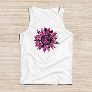 Breast Cancer Shirt Designs Sunflower Pink Perfect Tank Top 5