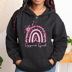 Support Squad Breast Cancer Awareness Survivor Pink Rainbow Hoodie 1 5