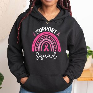 Support Squad Breast Cancer Awareness Survivor Pink Rainbow Hoodie 1 9