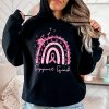 Support Squad Breast Cancer Awareness Survivor Pink Rainbow Hoodie