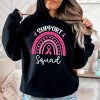 Support Squad Breast Cancer Awareness Survivor Pink Rainbow Hoodie