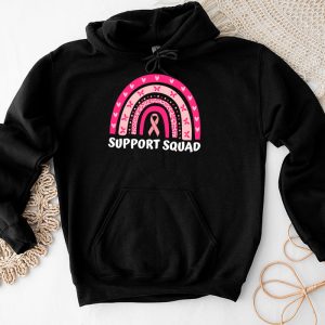 Support Squad Breast Cancer Awareness Survivor Pink Rainbow Hoodie 2 1