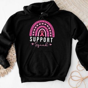 Support Squad Breast Cancer Awareness Survivor Pink Rainbow Hoodie 2 2