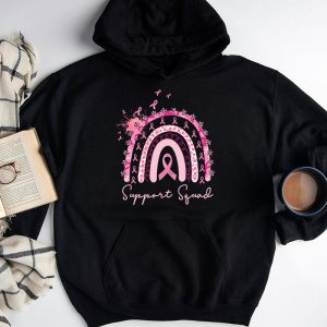 Support Squad Breast Cancer Awareness Survivor Pink Rainbow Hoodie 4