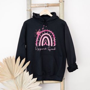 Support Squad Breast Cancer Awareness Survivor Pink Rainbow Hoodie 5