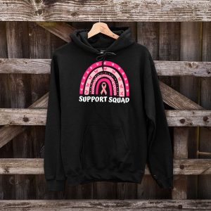 Support Squad Breast Cancer Awareness Survivor Pink Rainbow Hoodie 7 1