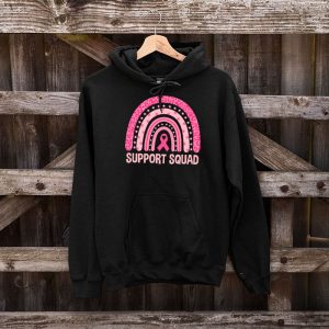 Support Squad Breast Cancer Awareness Survivor Pink Rainbow Hoodie 7 3