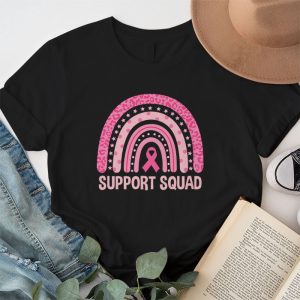 Support Squad Breast Cancer Awareness Survivor Pink Rainbow T Shirt 1 8