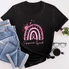 Support Squad Breast Cancer Awareness Survivor Pink Rainbow T-Shirt