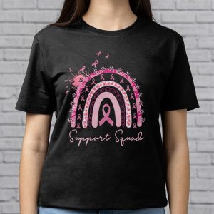 Support Squad Breast Cancer Awareness Survivor Pink Rainbow T Shirt 3 5