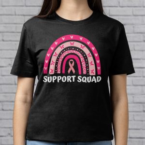 Support Squad Breast Cancer Awareness Survivor Pink Rainbow T Shirt 3 6