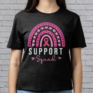 Support Squad Breast Cancer Awareness Survivor Pink Rainbow T Shirt 3 7