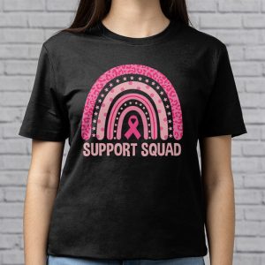Support Squad Breast Cancer Awareness Survivor Pink Rainbow T Shirt 3 8