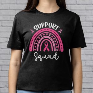 Support Squad Breast Cancer Awareness Survivor Pink Rainbow T Shirt 3 9