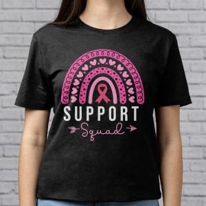 Support Squad Breast Cancer Awareness Survivor Pink Rainbow T Shirt 6 2