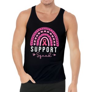 Support Squad Breast Cancer Awareness Survivor Pink Rainbow Tank Top 3 2