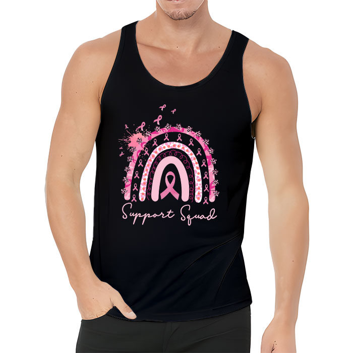 Support Squad Breast Cancer Awareness Survivor Pink Rainbow Tank Top 3
