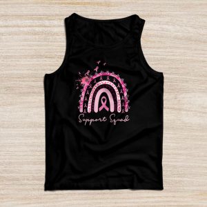 Breast Cancer Support Squad Awareness Survivor Pink Rainbow Tank Top 1
