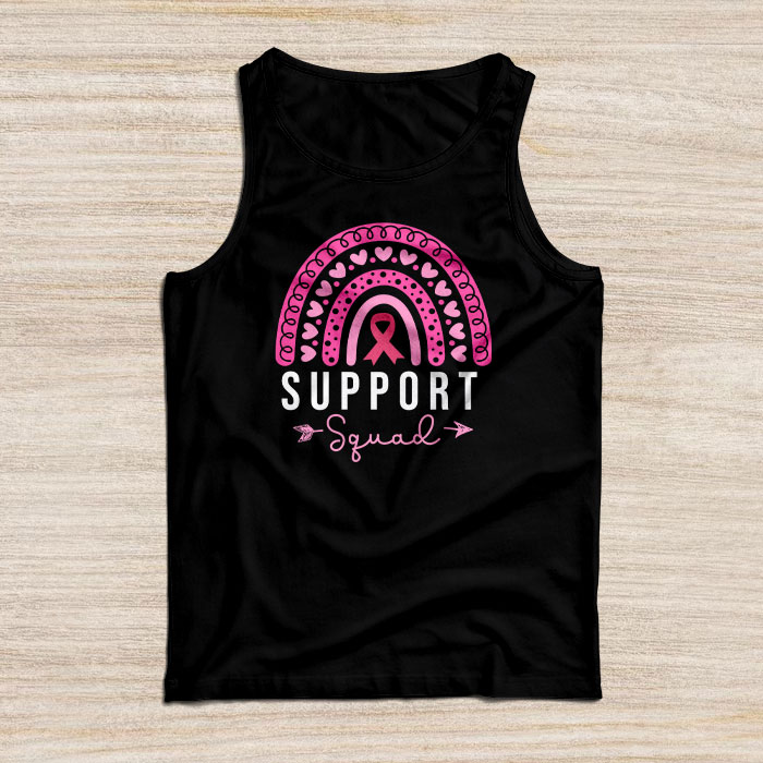 Support Squad Breast Cancer Awareness Survivor Pink Rainbow Tank Top