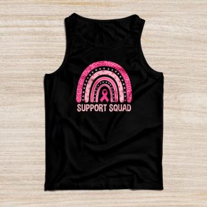 Breast Cancer Support Squad Awareness Survivor Pink Rainbow Tank Top 4